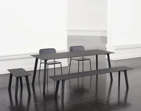 CPH Deux 215 Bench L140, ink black/beech
