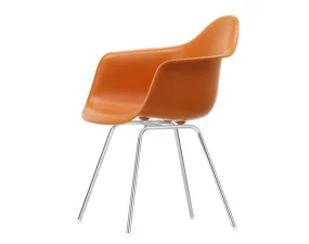 Eames Plastic Armchair DAX, rusty orange
