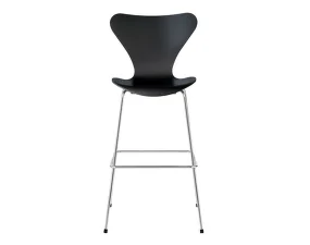 Series 7™ Bar Stool Lacquered, chrome/black ash