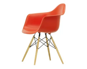 Eames Plastic Armchair DAW, poppy red
