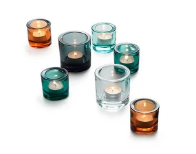 Kivi Tealight Candleholder, water green