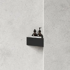 Bath Shelf Corner, black