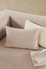 Clean Cushion Wool Boucle, natural