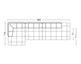 Quilton Sofa Combination 22, Fiord 101