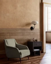 Stemlite Wall Lamp, black chrome