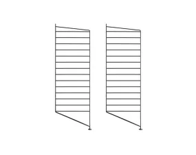 String Floor Panel 85 x 30, 2 pcs, black