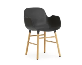 Form Armchair Oak, black