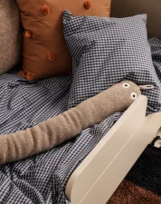 Dot Tufted Cushion, sugar kelp/mustard