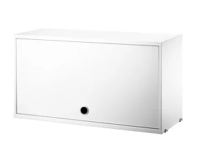 String Cabinet with Flip Door, white