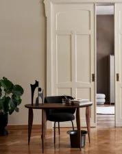 Rico Dining Chair Hallingdal, dark grey brown/black