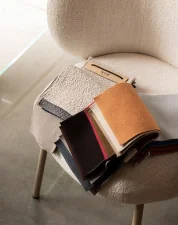 Rico Dining Chair Bouclé, off-white/black