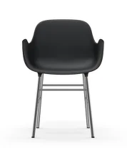 Form Armchair Chrome, black