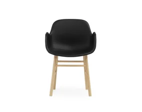 Form Armchair Oak Full Upholstery, Ultra Leather