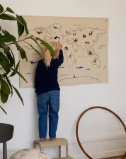 The World Textile Map, off-white
