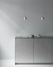 Tub Lamp Ø13, brushed aluminium