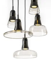 Shadows Set Ring Canopy PC929, smoke brown / black stained oak