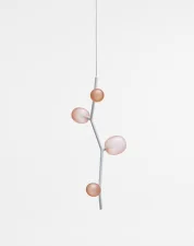 Ivy Vertical 4 PC1060 Pendant Lamp, light pink / white