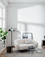 Plis Sofa 2 Seater, light beige