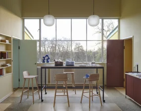 Rime Pendant Lamp Ø37, opal/deep red