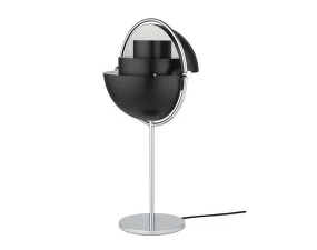 Multi-Lite Table Lamp, black semi matt / chrome