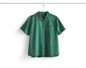Outline Pyjama Short Sleeve Shirt S/M, emerald green