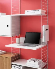 String Magazine Holder, white