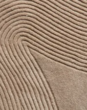 Zen Rug Shaped 300x400, dark beige