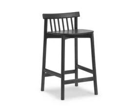 Pind Barstool 65 cm, black stained ash