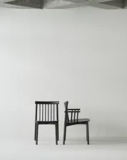 Pind Armchair, black stained ash