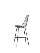 Eames Wire Counter Stool Low, basic dark