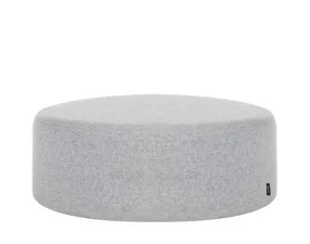 Folk Pouf Wide, univerzal grey wool