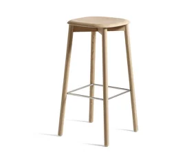 Soft Edge 82 Bar Stool High, water-based oak