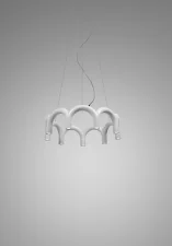 Arch Circle 76 Pendant, white