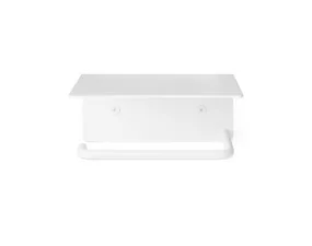Dora Toilet Paper Holder w. Shelf, white