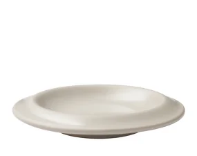 Edge Espresso Saucer, set of 4, ecru stoneware