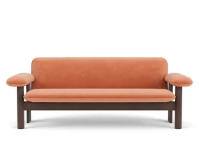 Brasilia Sofa, Avalon 012/dark stained oak