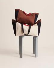 Weekend Bag Medium, cream multi