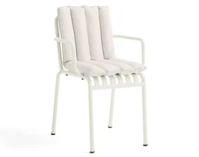 Palissade Chair and Armchair Soft Quilted Cushion, cream white