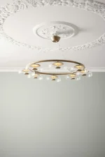 Blossi 8 Pendant, nordic gold