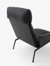 Muno Lounge Chair LN17 High Back w. Arms, black