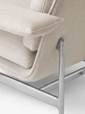 Meantime Sofa AV31 3-seater, Ecriture 210/polished aluminium