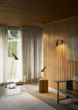 AJ Mini Table Lamp, warm grey/brass