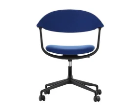 Mynt Office Chair Upholstery with castors, electric blue/black