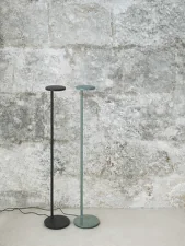Oblique Floor Lamp, glossy sage