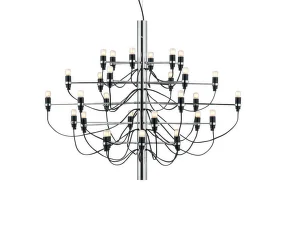 2097/30 Suspension Frosted Bulbs, chrome