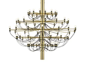 2097/75 Suspension Frosted Bulbs, brass
