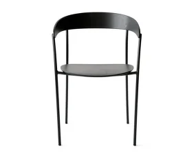 Missing Armchair, black lacquered ash
