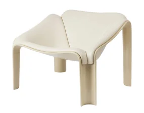 F300 Lounge Chair, pastel green/cream