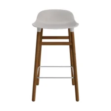 Form Bar Chair 65 cm Walnut, warm grey