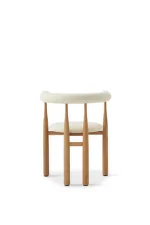 Bukowski Chair Fully Upholstered, oak/Lana 24